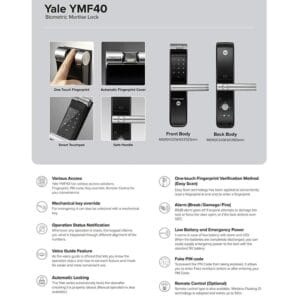 Khóa điện tử thông minh Yale YMF40